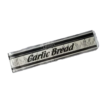 4-1/2″x2-1/4″x20″ Printed GARLIC BREAD Foil Bag – FOIL BAG