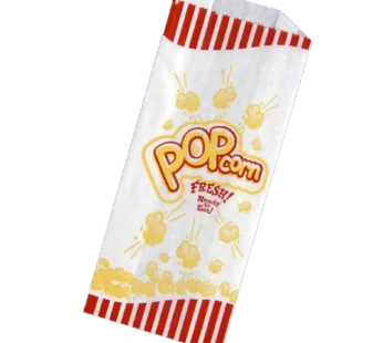 1# Size Popcorn Bag, Stock Print, 3.5x2x8″
