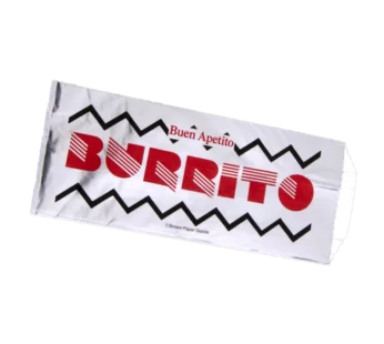 Foil Burrito Bag, Stock Printed Burrito, 3.5×1.5×8.5 1000