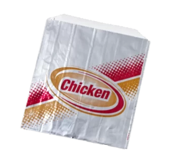 Foil Chicken Sandwich Bag, Stock Printed Chicken, 6x.75×6.5 1000