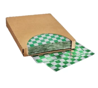 10.5×13 GREEN Checkered Cushion Foil Wrap