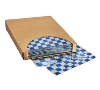 10.5×14 BLUE Checkered Cushion Foil Wrap