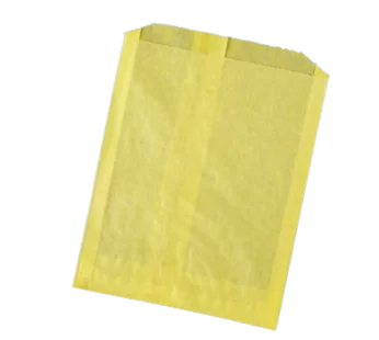 6″x3/4″x7-1/4″ Grease Resistant Paper Sandwich Bag – SOLID YELLOW PAPER
