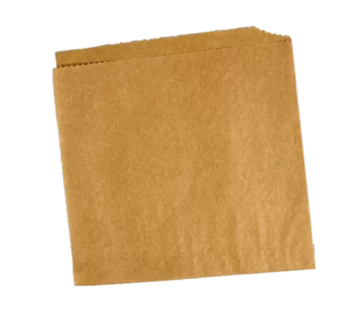 7″x6-1/2″ Grease Resistant NATURAL KRAFT Paper Double Open Style Sandwich Bag / Grazing Pocket