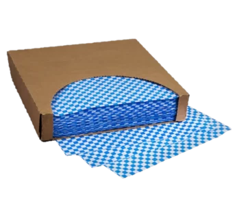 12×12 Grease Resistant BLUE Checkered Print Sheet 1000