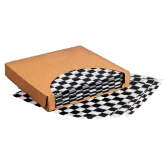 12×12 Dry Waxed BLACK Checkered Sheet 1000