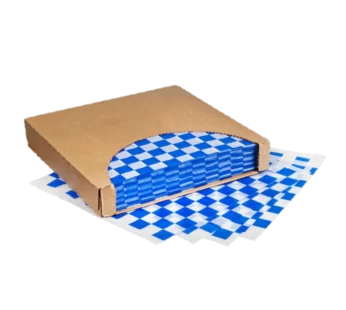 12×12 Dry Waxed BLUE Checkered Sheet 1000