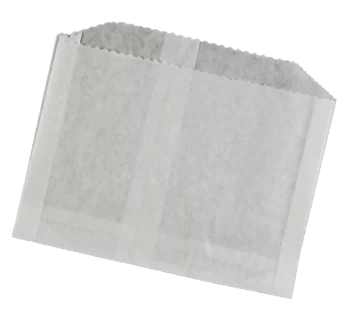 5″x1-1/2″x4-1/2″ Plain White French Fry Bag