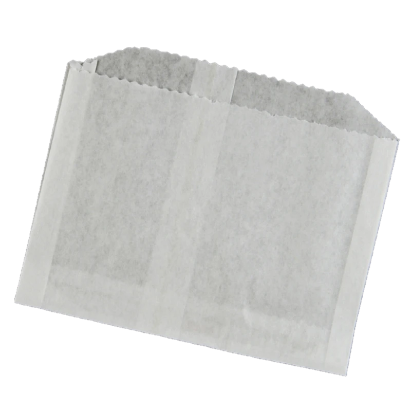 5″x1-1/2″x4-1/2″ Plain White French Fry Bag – Food Service Disposable