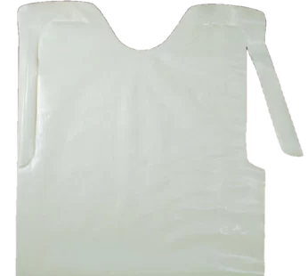 Delux Poly Bib, Plain White, 15.5″x20″ 500