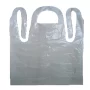 Embossed Poly Apron, Economy Weight, 24"x42", White
